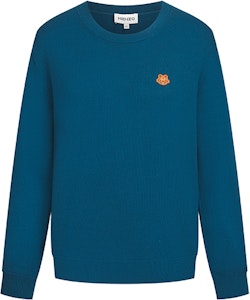 KENZO FW21 蓝色羊毛虎头刺绣毛衣 FB65PU6423TA-77 Order KENZO FW21 蓝色羊毛虎头刺绣毛衣 FB65PU6423TA-77