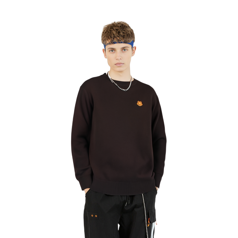 Sizing KENZO FW21 브라운 크루넥 풀오버 스웨터 FB65PU6423TA-89