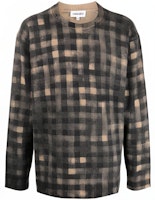 KENZO FW21 Brown Irregular Plaid Sweater. FB65PU6263CA-88 KENZO FW21 Brown Irregular Plaid Sweater. FB65PU6263CA-88