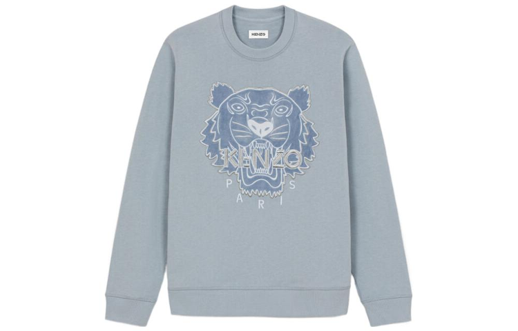 KENZO FW21 Capsule Logo Embroidered Crewneck Sweatshirt Blue Men’s. FB65SW1204MZ-62 圖 2