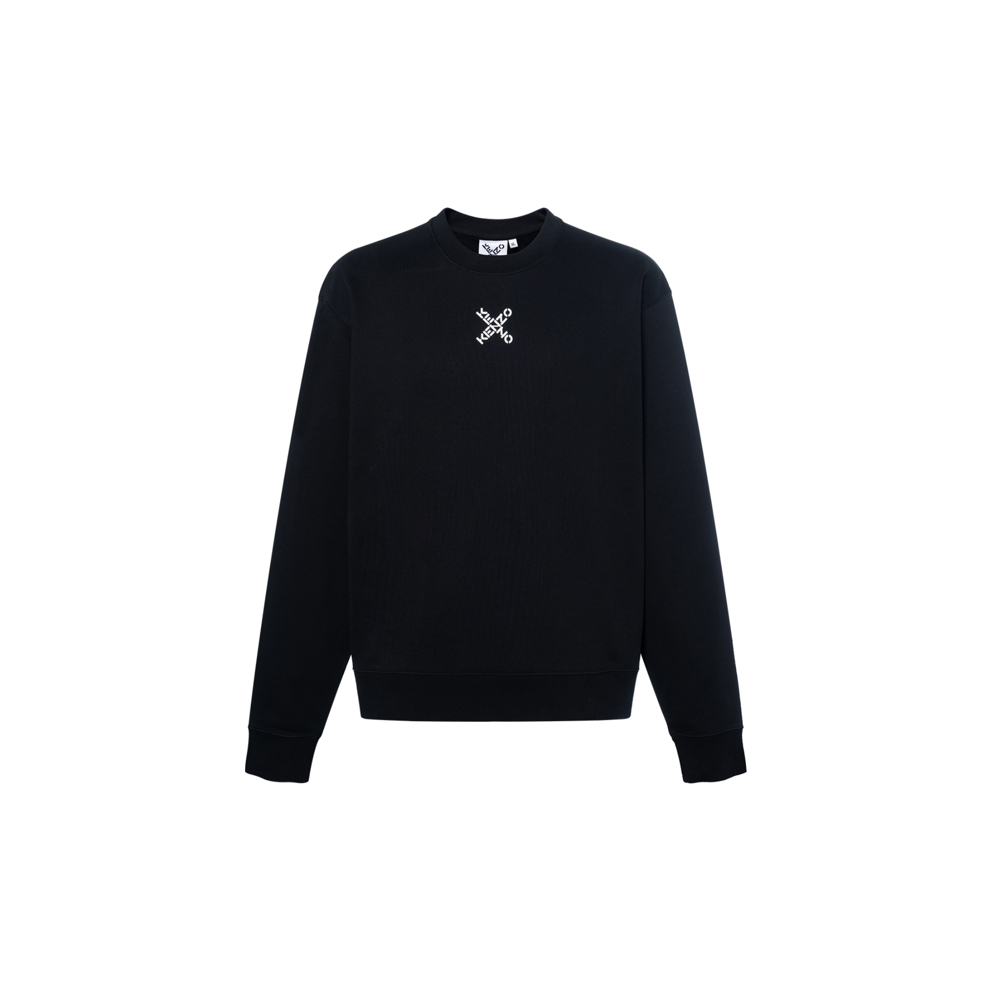 KENZO FW21 Casual Crewneck Pullover Sweatshirt Black FB65SW0124MS-99