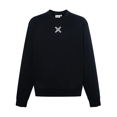 KENZO FW21 Casual Crewneck Pullover Sweatshirt Black FB65SW0124MS-99