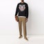 Purchase KENZO FW21 클래식 타이거 로고 자수 크루넥 스웨트셔츠 블랙 FB65SW1234XA-99