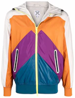 KENZO FW21 Colorblock Print Hooded Bomber Jacket Multicolor FB65BL1521NG-94 KENZO FW21 Colorblock Print Hooded Bomber Jacket Multicolor FB65BL1521NG-94