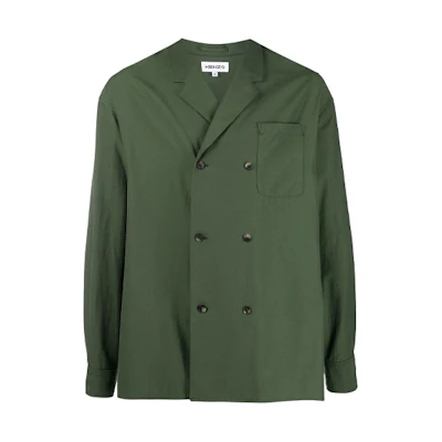 KENZO FW21 Double-Breasted Shirt Jacket Green FB55VE5005AI-51