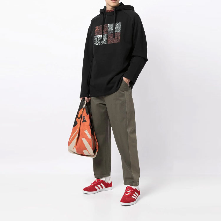 KENZO FW21 Geometric Print Raglan Hoodie Black FB65SW5424MF-99 圖 3