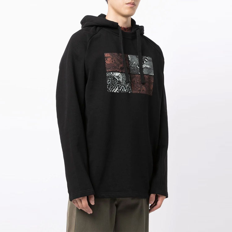 KENZO FW21 Geometric Print Raglan Hoodie Black FB65SW5424MF-99 圖 5