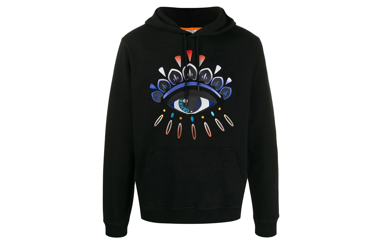 KENZO FW21 Gradient Eye Logo Hoodie Black () F965SW4424XF-99