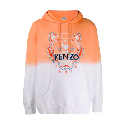 KENZO FW21 Gradient Oversized Hoodie Men’s Orange White FA55SW5614XG-16
