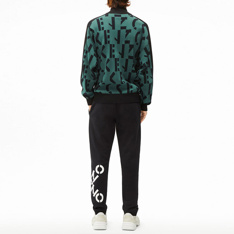 KENZO FW21 Graphic Print Patchwork Zip-Up Jacket Green Men’s FB65BL6373SD-54 圖 4