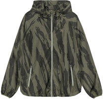 KENZO FW21 Green Camouflage Logo Patch Hooded Jacket. FB65BL1551NL-52 KENZO FW21 Green Camouflage Logo Patch Hooded Jacket. FB65BL1551NL-52