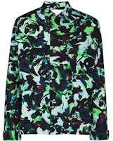 KENZO FW21 Green Floral Print Shirt Jacket FB65VE2139D1-57 KENZO FW21 Green Floral Print Shirt Jacket FB65VE2139D1-57