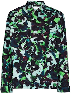 KENZO FW21 Jaket Kemeja Motif Bunga Hijau. FB65VE2139D1-57 Order KENZO FW21 Jaket Kemeja Motif Bunga Hijau. FB65VE2139D1-57