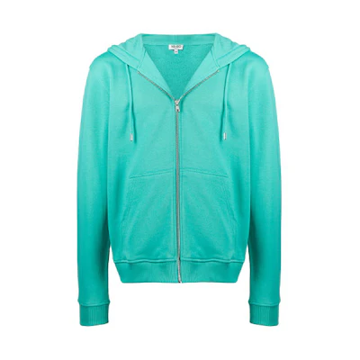 KENZO FW21 Green Hoodie with Tiger Embroidery Logo FA55BL7744U6-58
