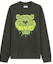 Order Kenzo FW21 Baju Sejuk Logo Harimau Hijau Sulaman FB65SW1204MB-51A