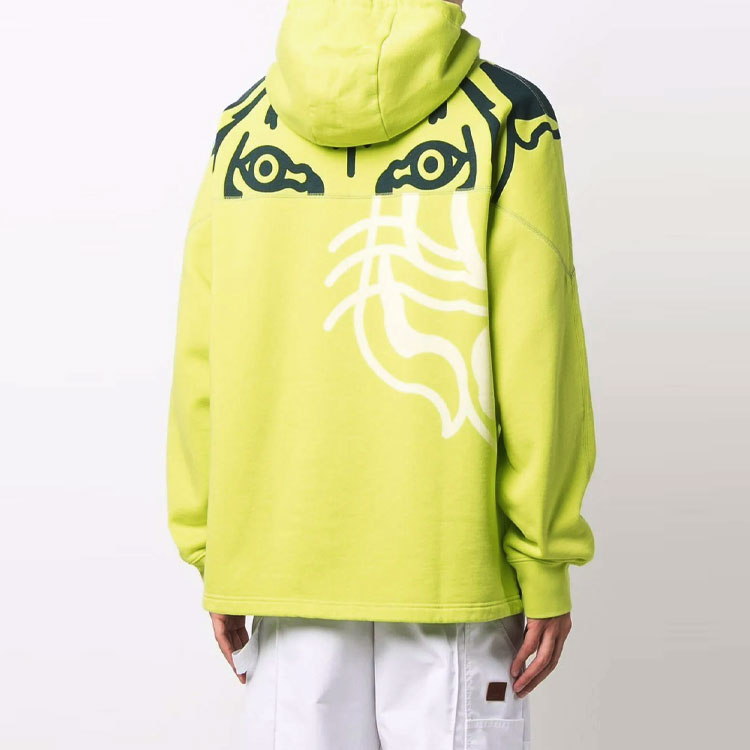 Details for KENZO FW21 绿色虎纹印花连帽衫 FB65SW5384MO-45