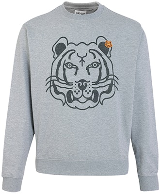 KENZO FW21 Baju Sejuk Kelabu dengan Sulaman Logo Harimau. 5SW005-4MO Order KENZO FW21 Baju Sejuk Kelabu dengan Sulaman Logo Harimau. 5SW005-4MO