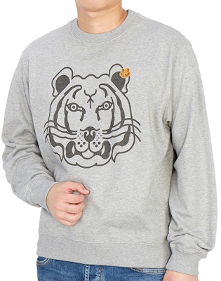 KENZO FW21 Baju Sejuk Kelabu dengan Sulaman Logo Harimau. 5SW005-4MO Cheap KENZO FW21 Baju Sejuk Kelabu dengan Sulaman Logo Harimau. 5SW005-4MO