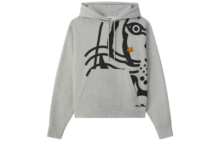 KENZO FW21 K-Tiger Graphic Hoodie Gray FA65SW3304MO-94