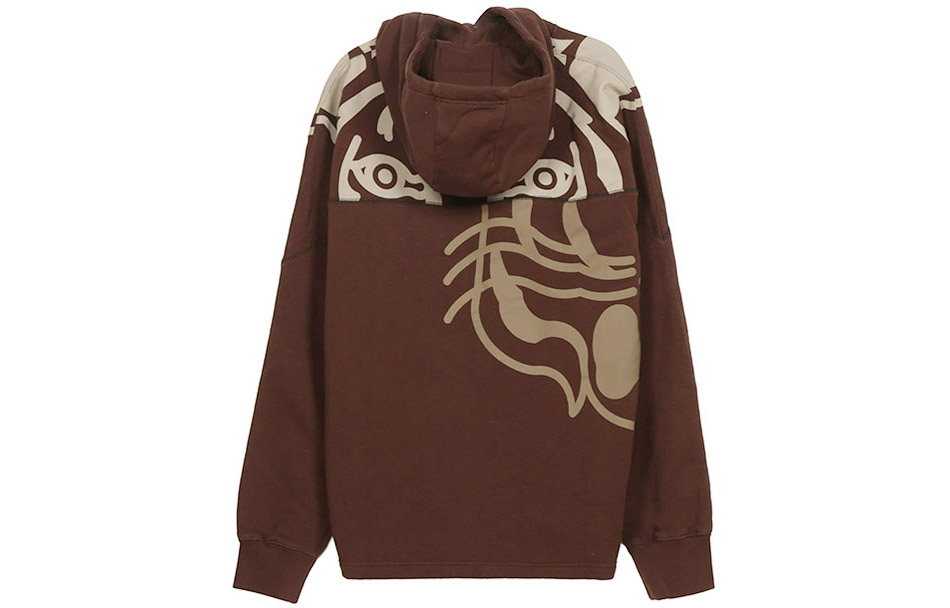 KENZO FW21 K-Tiger Oversized Hoodie Brown Fashion Sweatshirt. FB65SW5384MO-90 圖 3