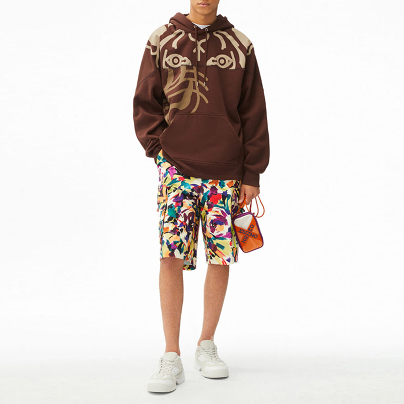 KENZO FW21 K-Tiger Oversized Hoodie Brown Fashion Sweatshirt. FB65SW5384MO-90 圖 4