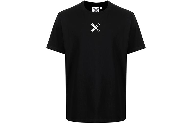KENZO FW21 Logo Crewneck Short Sleeve T-Shirt Black FB65TS0124SJ-99