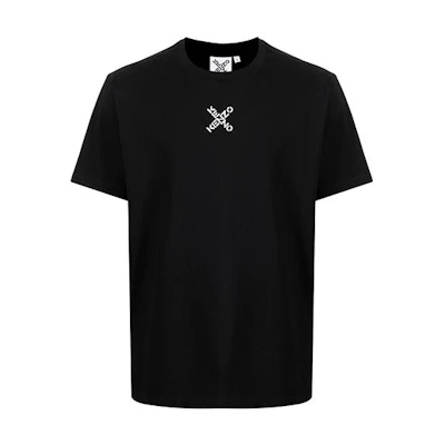 KENZO FW21 Logo Crewneck Short Sleeve T-Shirt Black FB65TS0124SJ-99