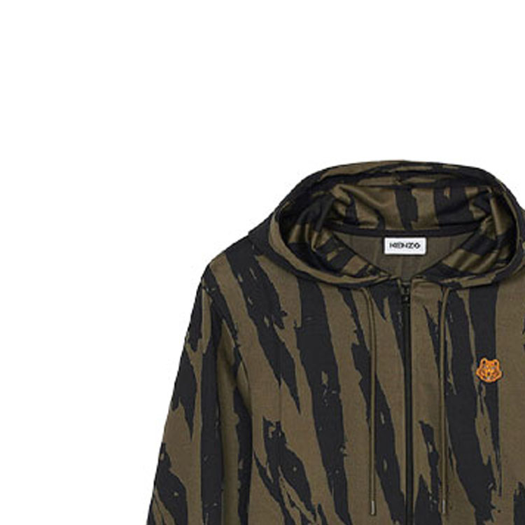 Sizing KENZO FW21 刺繡Logo連帽外套 橄欖綠 FB65BL7714CA-52