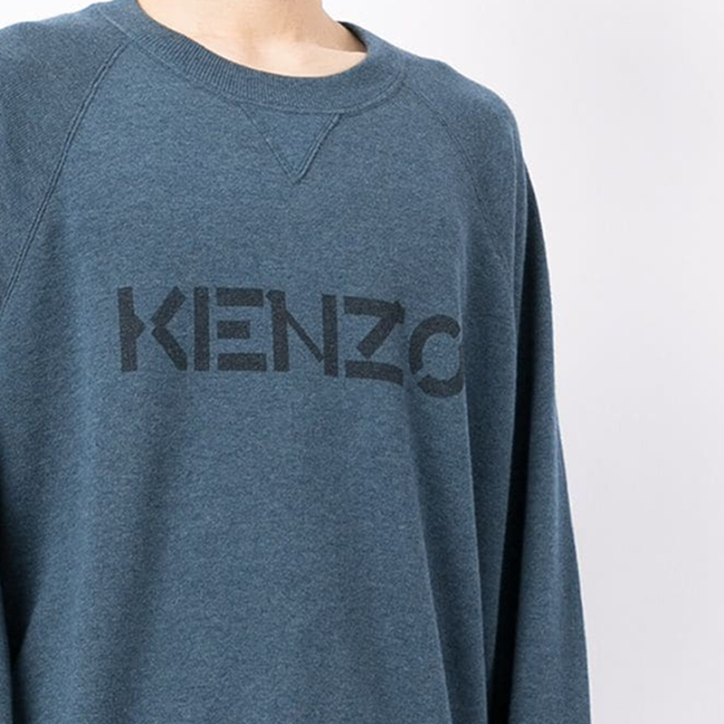 KENZO FW21 Logo Intarsia Wool Pullover Sweater Crewneck Blue FB65PU6333LB-77 圖 7