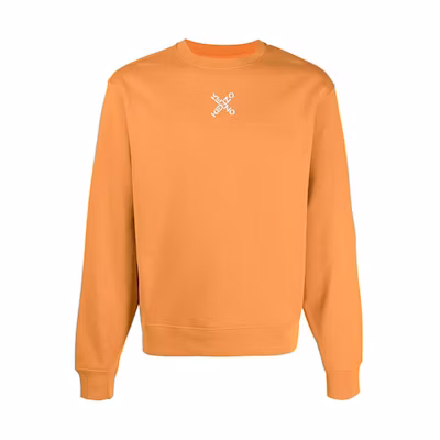 KENZO FW21 Logo Print Crewneck Sweatshirt Orange () FB65SW0124MS-16