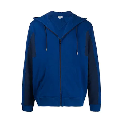 KENZO FW21 Logo Zip Hoodie Men’s Blue FA55BL7414MC-76