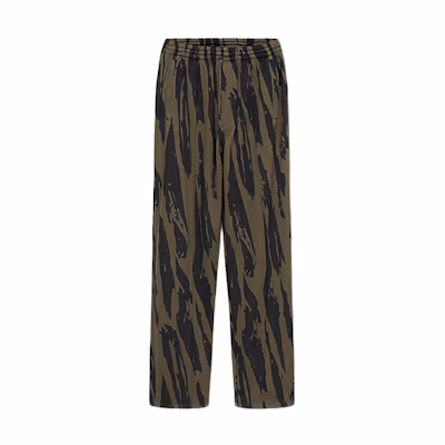 KENZO FW21 Loose Fit Crinkle Camouflage Pants Green FB65PA7154CA-52