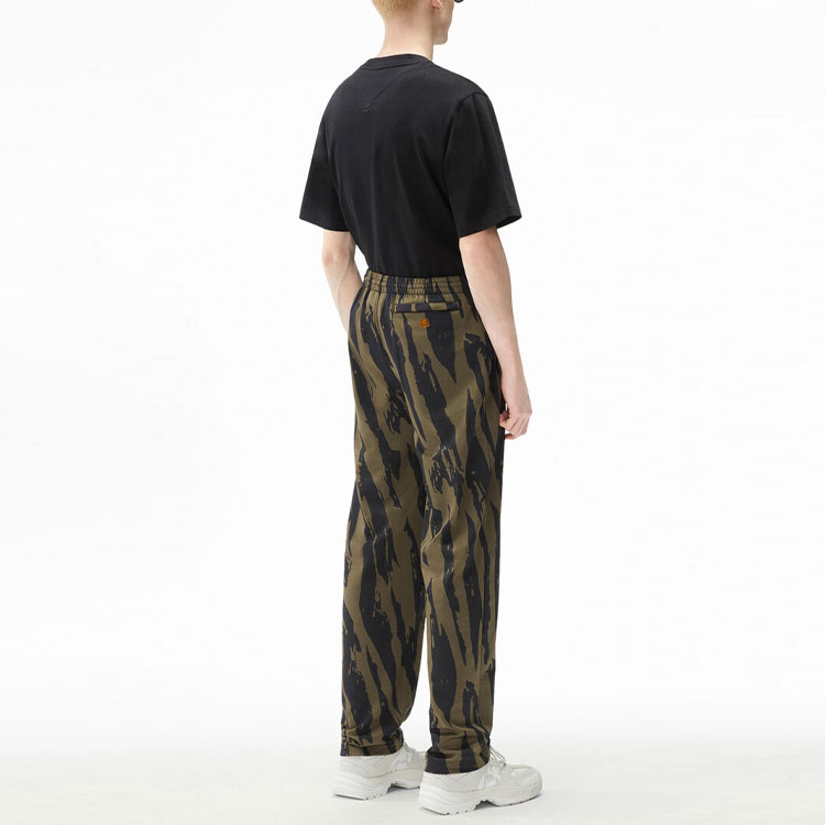 Purchase KENZO FW21 寬鬆版皺褶迷彩長褲 綠色 FB65PA7154CA-52
