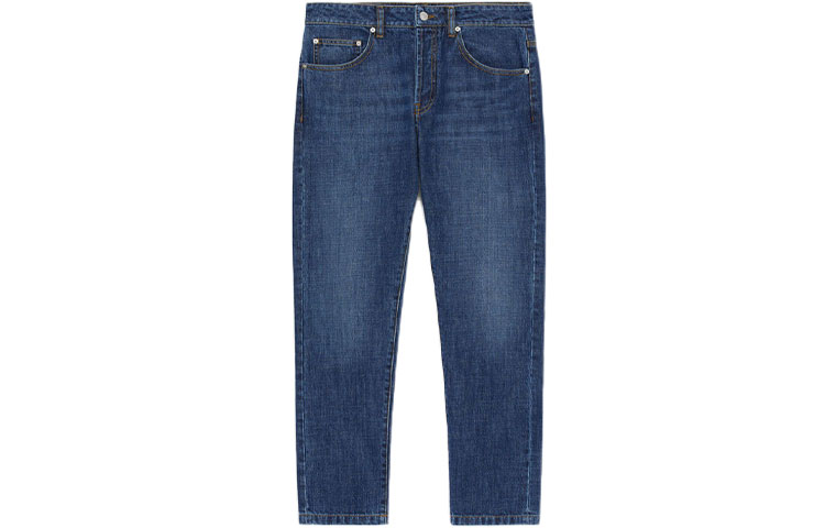 Order KENZO FW21 Mid-Rise Straight-Leg Jeans Men’s Blue FB65DP2002FA-76