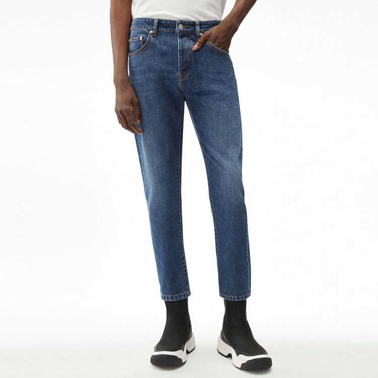 Details for KENZO FW21 Mid-Rise Straight-Leg Jeans Men’s Blue FB65DP2002FA-76