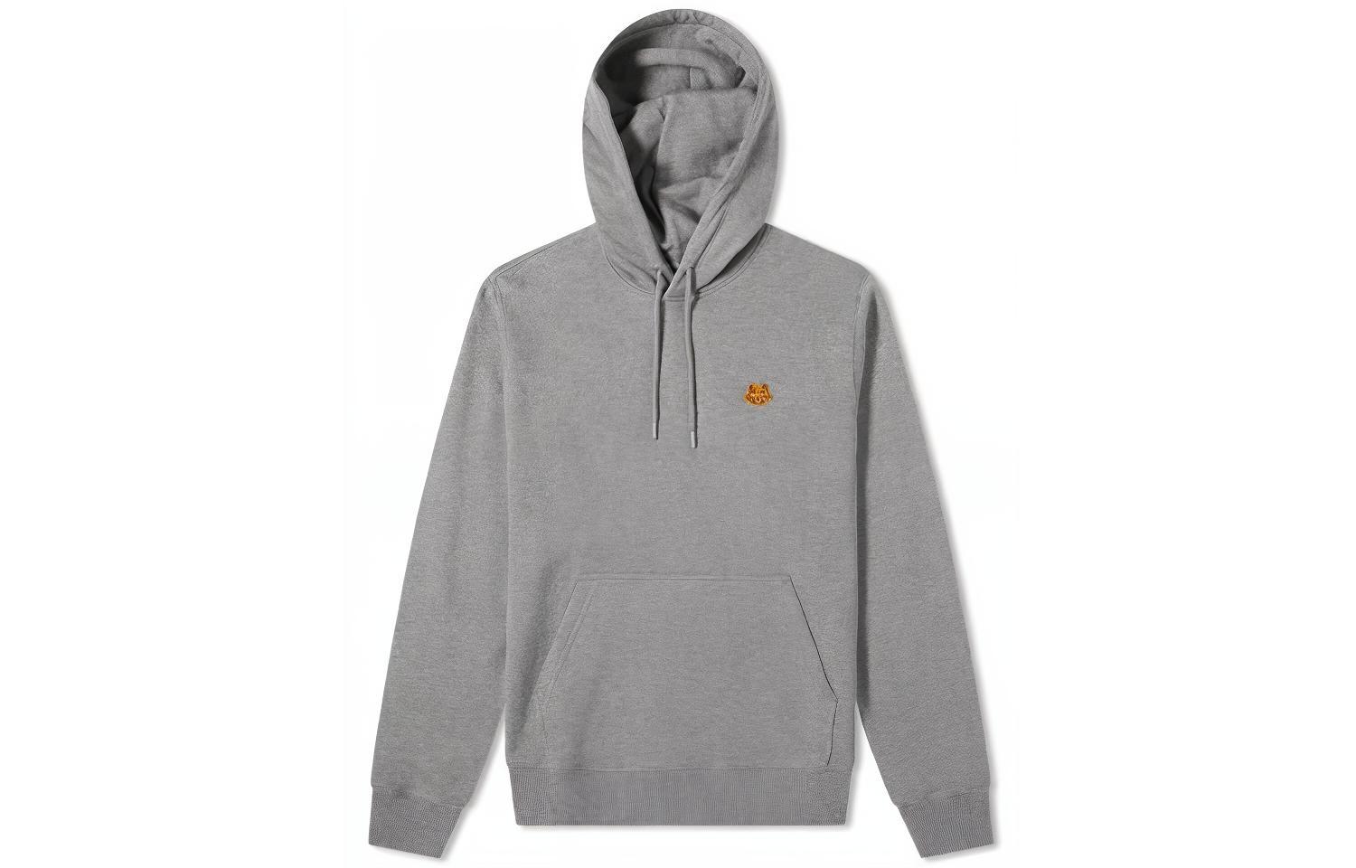 KENZO FW21 Mini Tiger Patch Hoodie Grey FB55SW3654ML-95