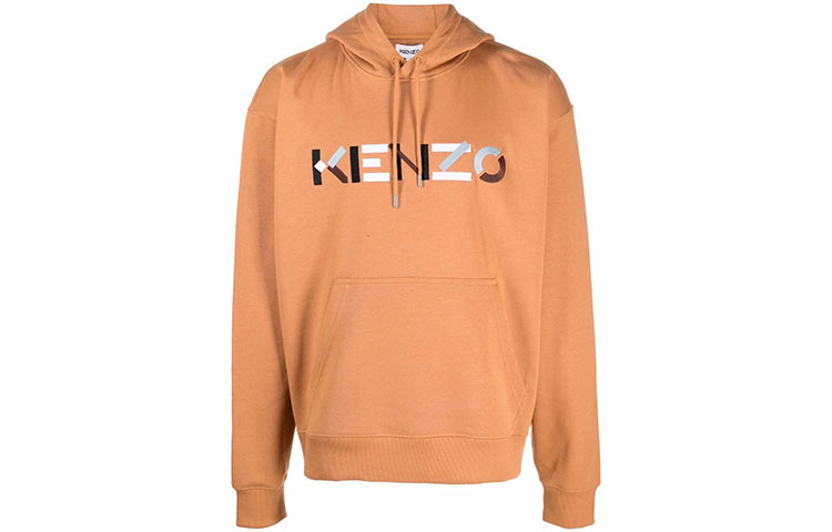 KENZO FW21 Orange Logo Print Hoodie FB55SW5394MO-15