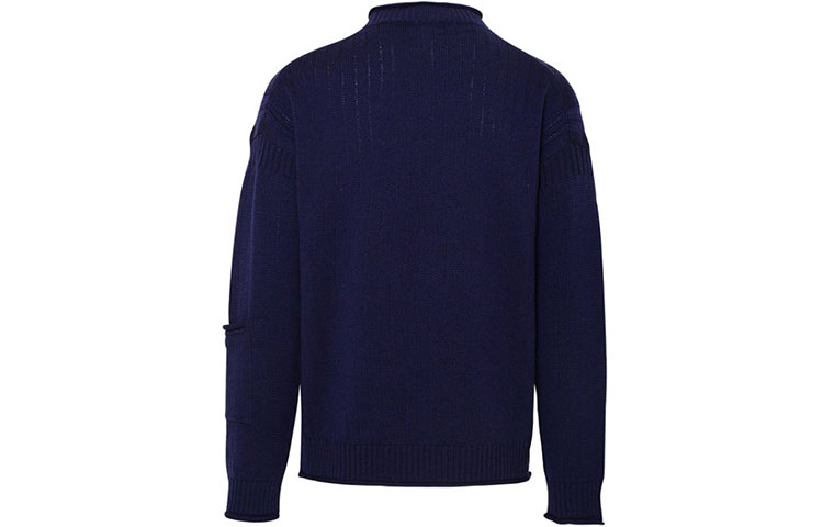 Lookbook KENZO FW21 Baju Sejuk Rajut Bulu Navy Blue FB65PU6303TB-79