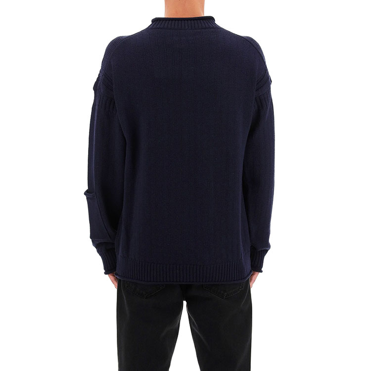 Details for KENZO FW21 Baju Sejuk Rajut Bulu Navy Blue FB65PU6303TB-79