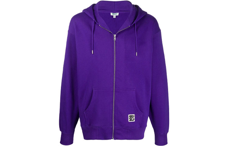 KENZO FW21 Purple Back-Zip Hoodie Jacket FA55BL7704ME-80