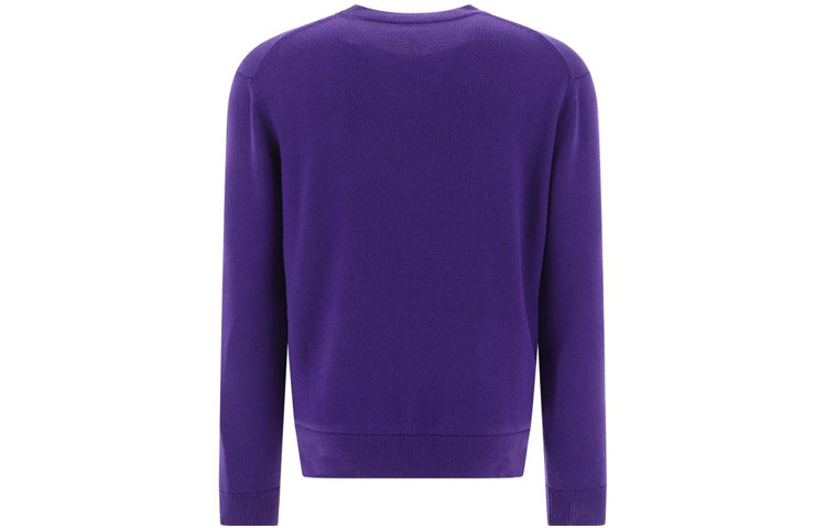 KENZO FW21 Purple Wool Knit Sweater with Chest Logo. FB65PU6423TA-80 圖 3