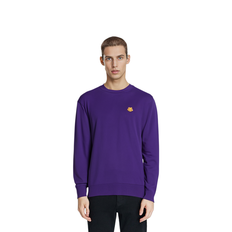 KENZO FW21 Purple Wool Knit Sweater with Chest Logo. FB65PU6423TA-80 圖 7