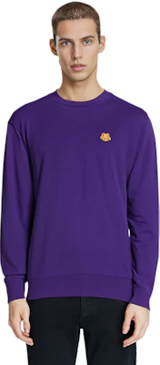 KENZO FW21 Purple Wool Knit Sweater with Chest Logo. FB65PU6423TA-80 Sizing KENZO FW21 Purple Wool Knit Sweater with Chest Logo. FB65PU6423TA-80