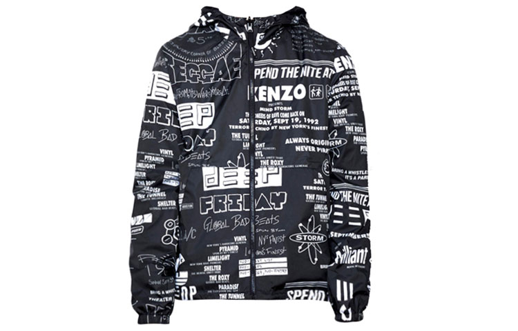 KENZO FW21 Reversible Letter Graffiti Hooded Jacket Black. F755BL1511NG-99 圖 2