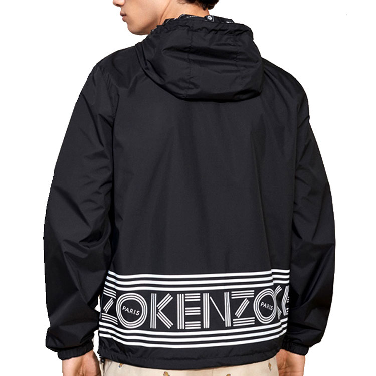 KENZO FW21 Reversible Letter Graffiti Hooded Jacket Black. F755BL1511NG-99 圖 6