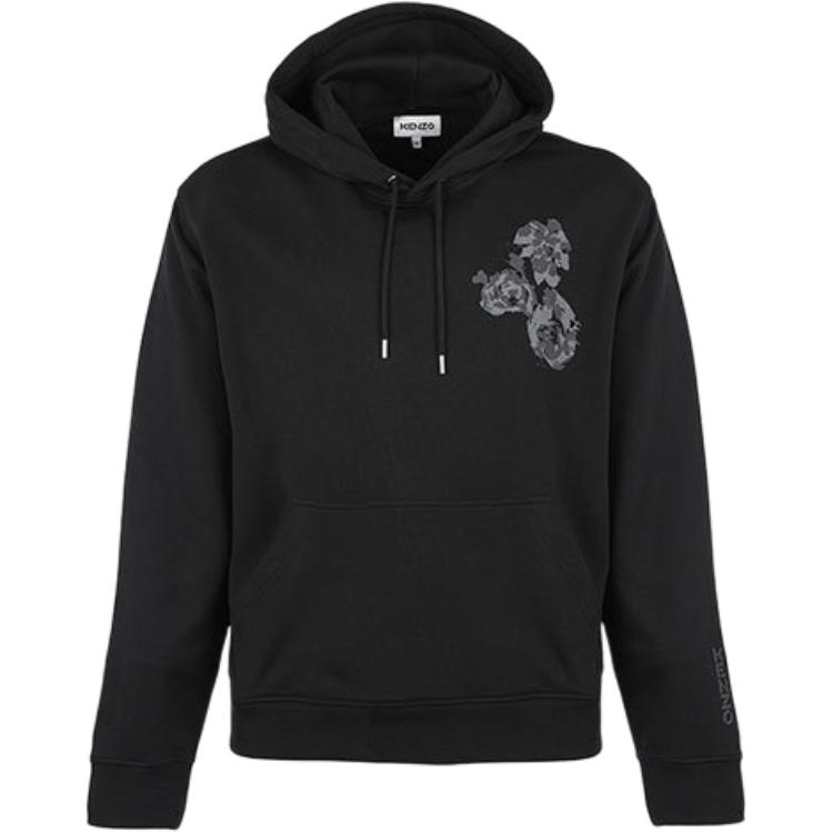 KENZO FW21 Solid Pullover Hoodie Black FB65SW3244ML-99