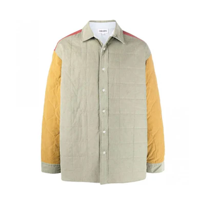 KENZO FW21 Spliced Shirt Jacket Ivory White FB65CH4289CX-46