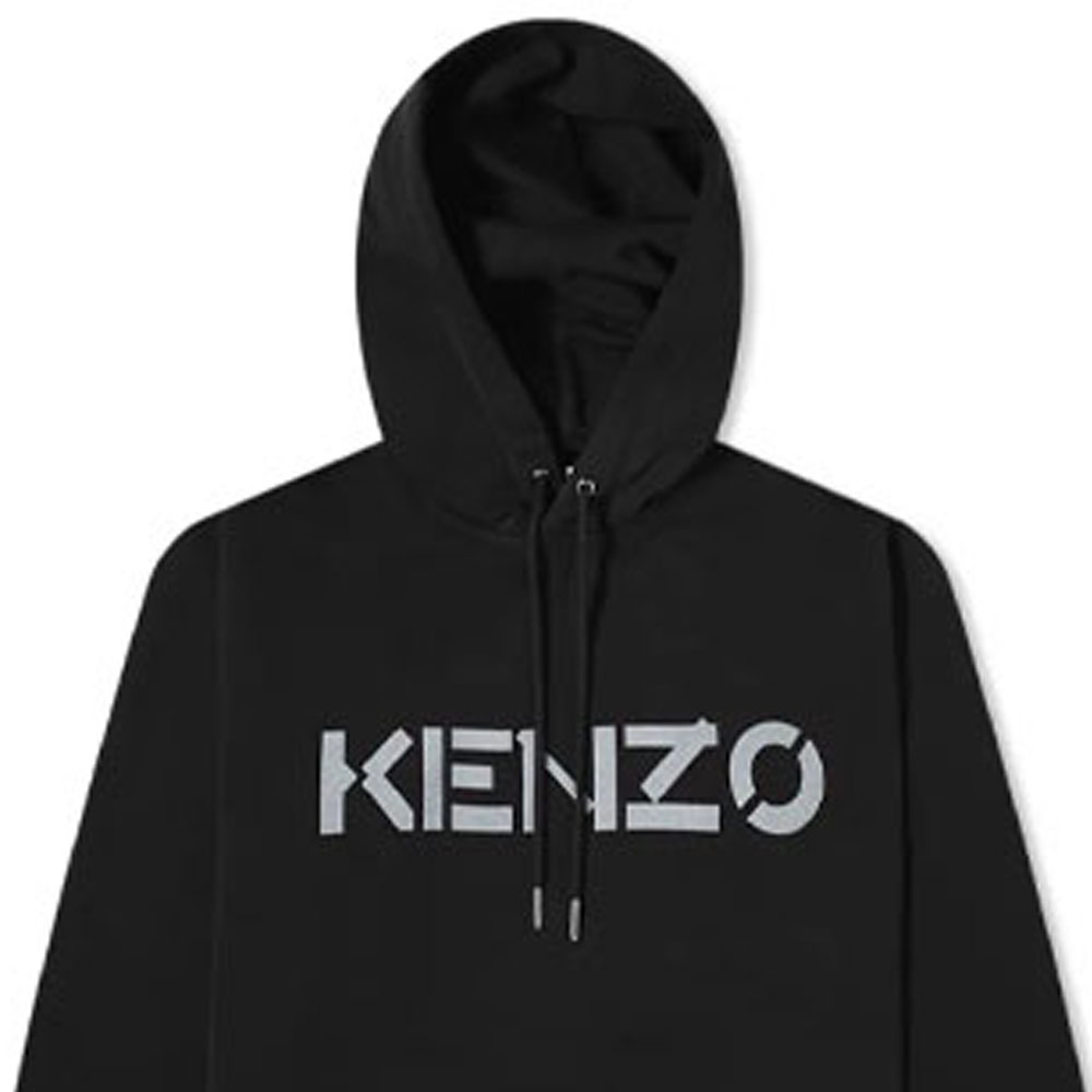 KENZO FW21 SS21 Logo Print Fleece Hoodie Black. FB65SW3004ML-99 圖 7