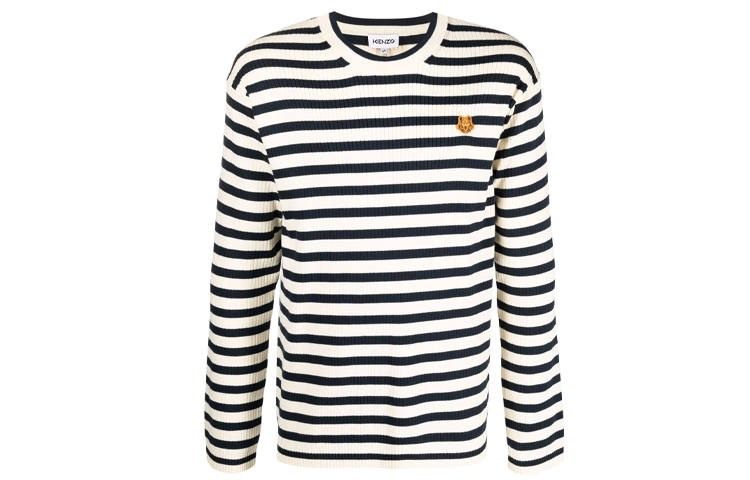 KENZO FW21 Striped Knit Sweater Black/White FB65PU6223CB-04