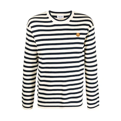 KENZO FW21 Striped Knit Sweater Black/White FB65PU6223CB-04